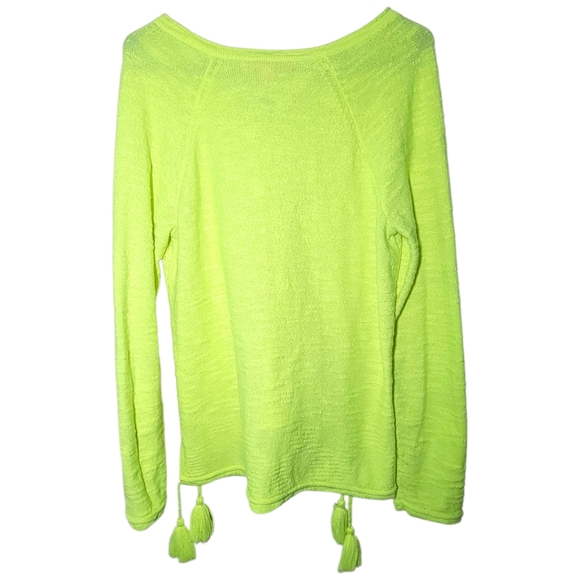 Lilly Pulitzer Jody V-Neck Sweater in Prickly Pear Size Large - Picture 3 of 7